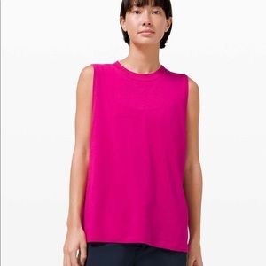 BNWT lululemon all yours tank ripened raspberry size 4
